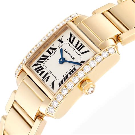 cartier tank watch woman|diamond cartier tank watch women's.